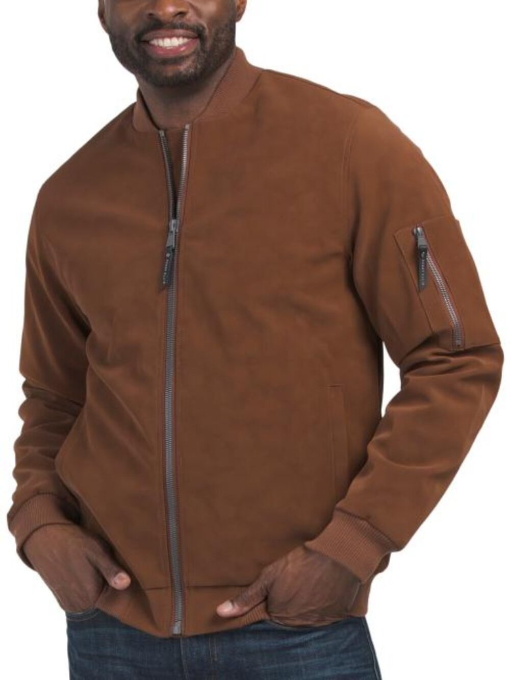 PERRY ELLIS Faux Leather Jacket